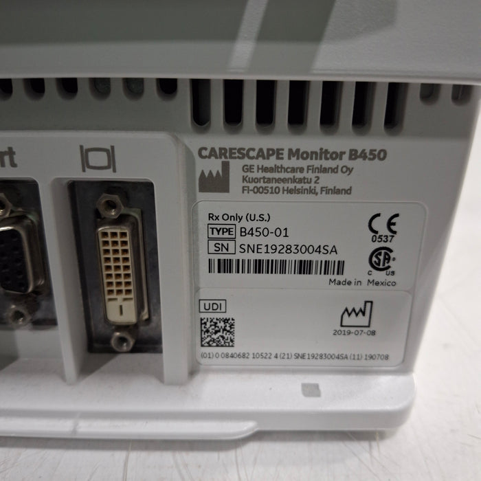 GE Healthcare Carescape B450 Patient Monitor