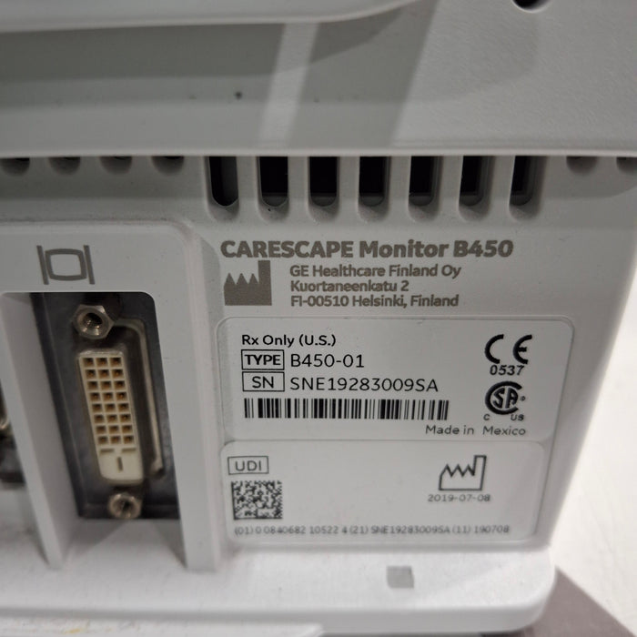 GE Healthcare Carescape B450 Patient Monitor