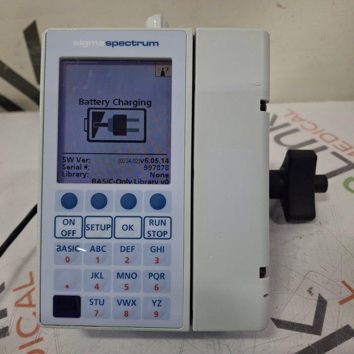 Baxter Sigma Spectrum 6.05.14 with B/G Battery Infusion Pump