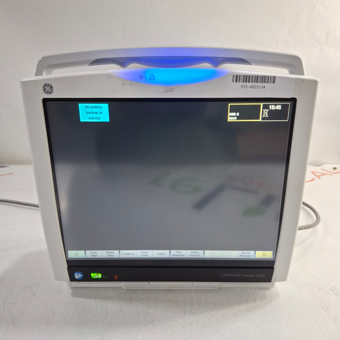 GE Healthcare Carescape B450 Patient Monitor