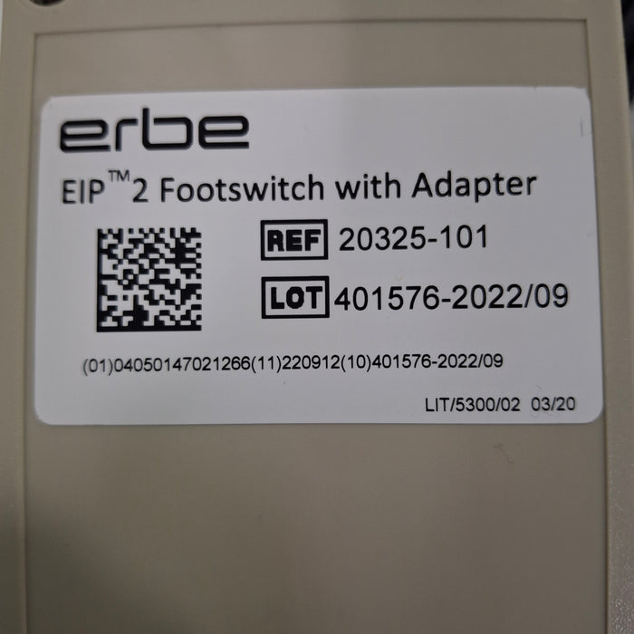 ERBE USA 20325-101 EIP 2 Footswitch w/Adapter