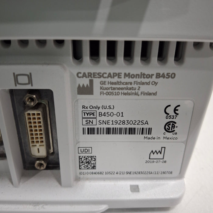GE Healthcare GE Healthcare Carescape B450 Patient Monitor Patient Monitors reLink Medical