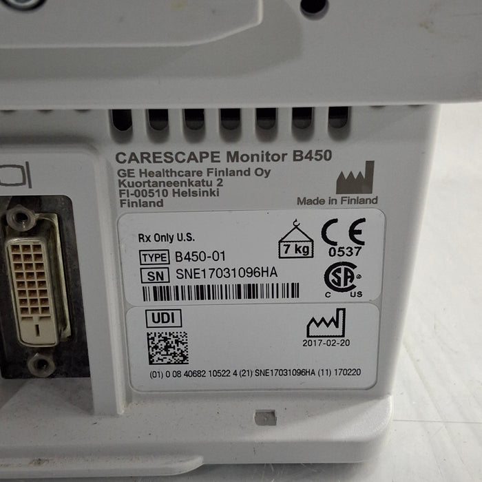 GE Healthcare GE Healthcare Carescape B450 Patient Monitor Patient Monitors reLink Medical