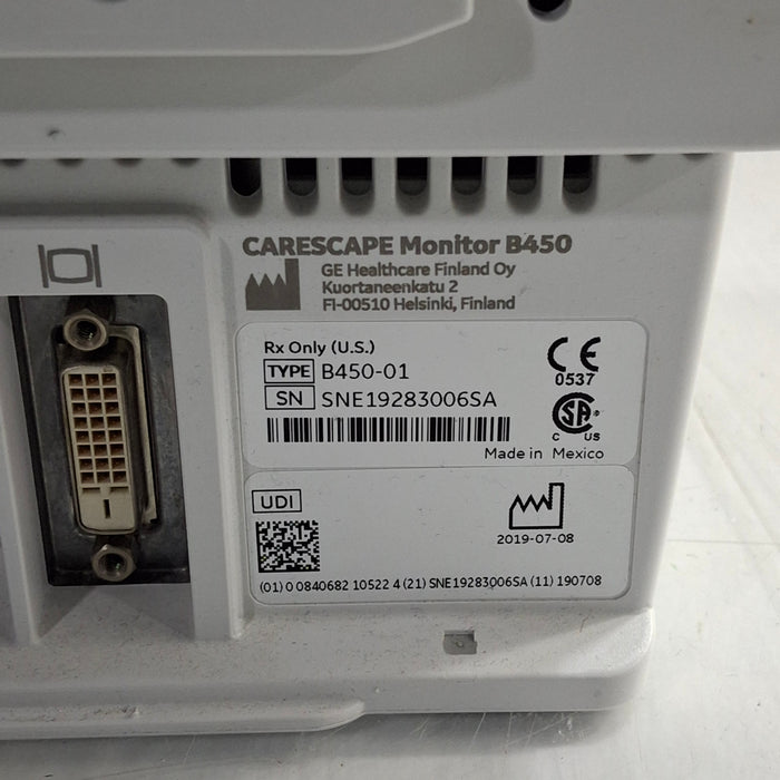 GE Healthcare GE Healthcare Carescape B450 Patient Monitor Patient Monitors reLink Medical