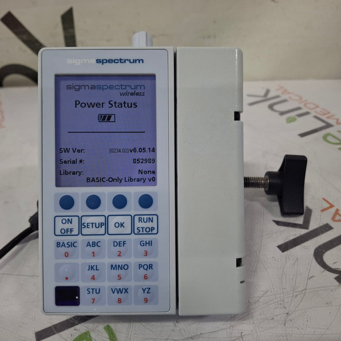 Baxter Sigma Spectrum 6.05.14 with B/G Battery Infusion Pump