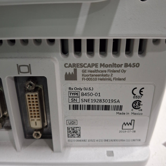 GE Healthcare GE Healthcare Carescape B450 Patient Monitor Patient Monitors reLink Medical