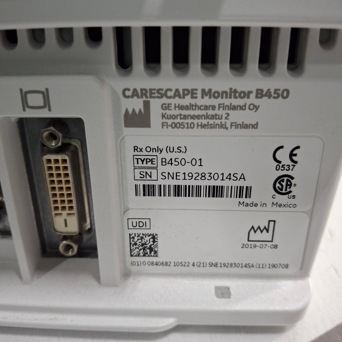 GE Healthcare GE Healthcare Carescape B450 Patient Monitor Patient Monitors reLink Medical