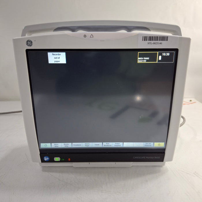 GE Healthcare GE Healthcare Carescape B450 Patient Monitor Patient Monitors reLink Medical