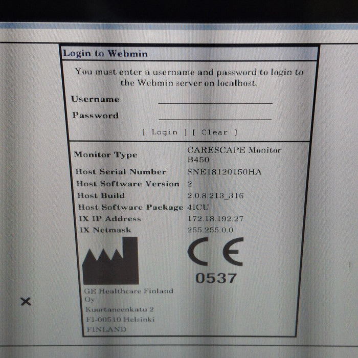 GE Healthcare GE Healthcare Carescape B450 Patient Monitor Patient Monitors reLink Medical