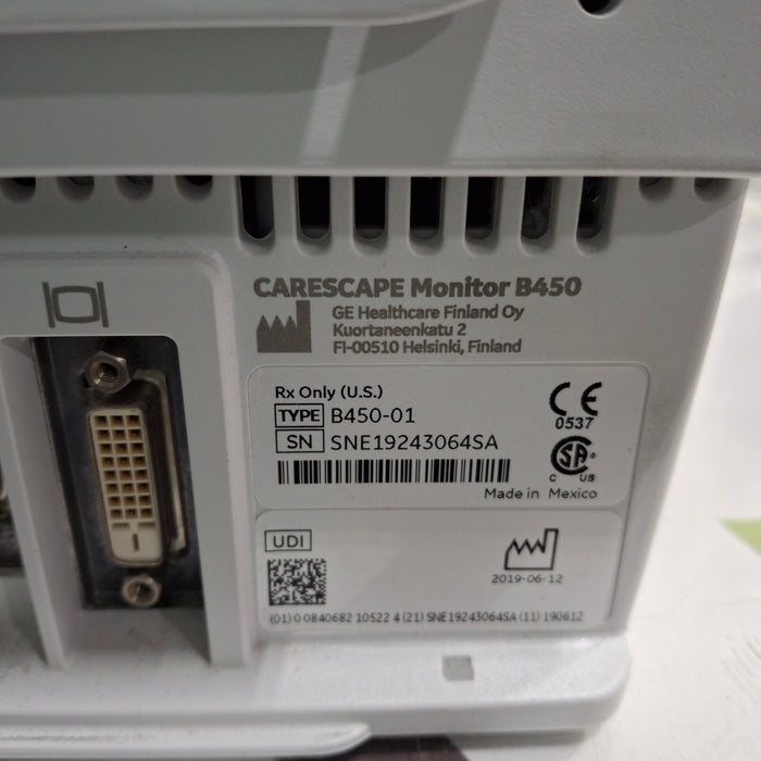 GE Healthcare GE Healthcare Carescape B450 Patient Monitor Patient Monitors reLink Medical
