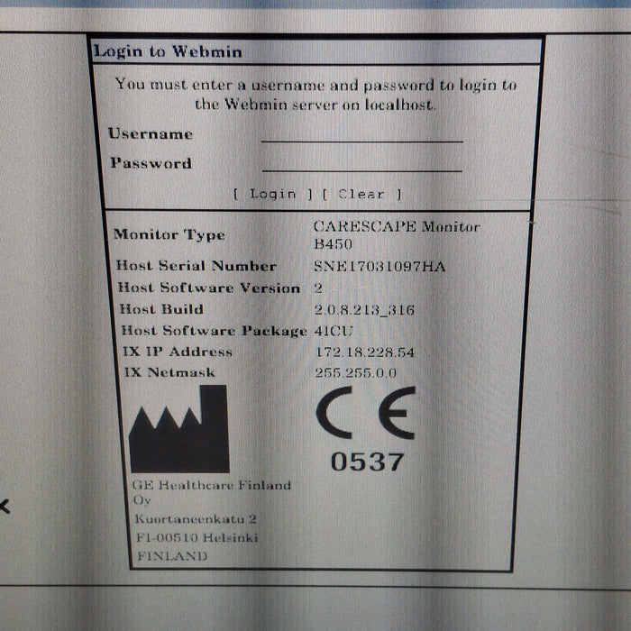 GE Healthcare GE Healthcare Carescape B450 Critical Care Patient Monitor Patient Monitors reLink Medical