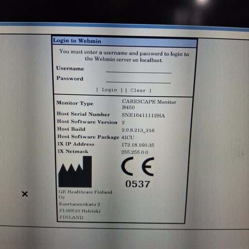 GE Healthcare GE Healthcare Carescape B450 Critical Care Patient Monitor Patient Monitors reLink Medical