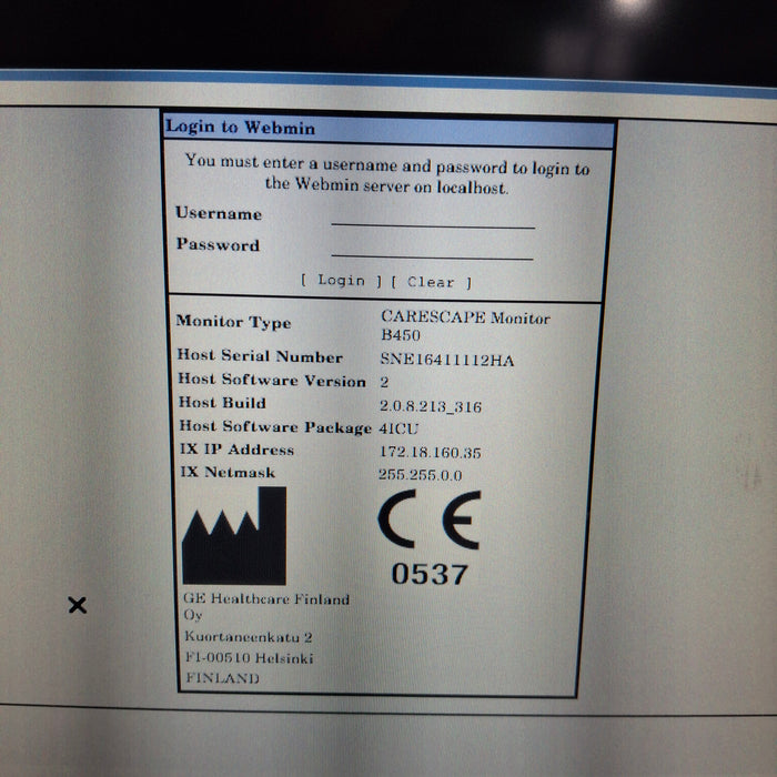 GE Healthcare GE Healthcare Carescape B450 Critical Care Patient Monitor Patient Monitors reLink Medical