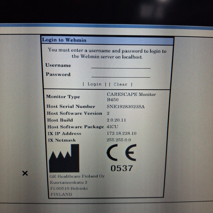 GE Healthcare GE Healthcare Carescape B450 Critical Care Patient Monitor Patient Monitors reLink Medical