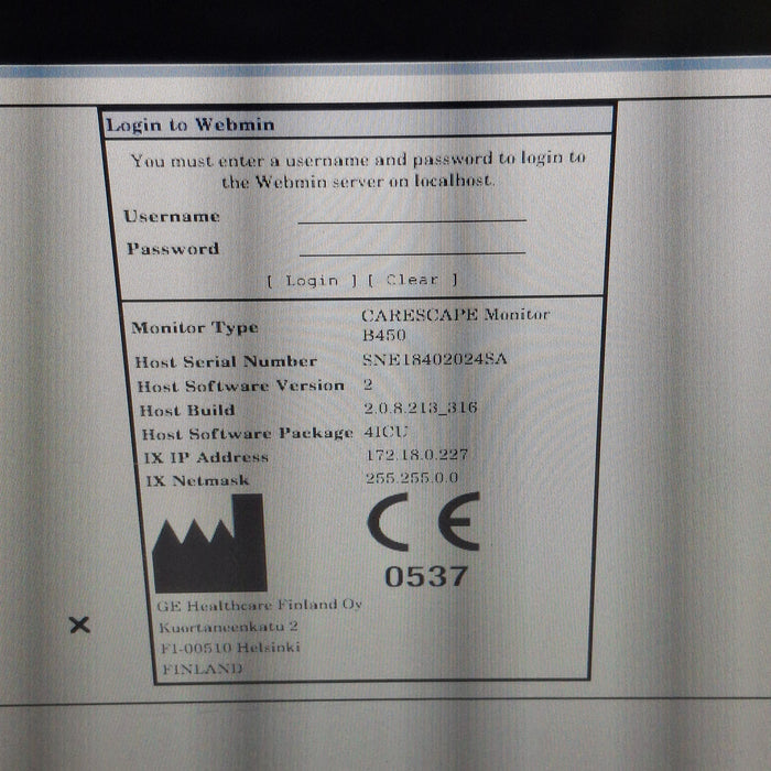 GE Healthcare GE Healthcare Carescape B450 Critical Care Patient Monitor Patient Monitors reLink Medical