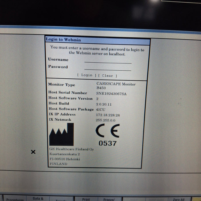 GE Healthcare GE Healthcare Carescape B450 Critical Care Patient Monitor Patient Monitors reLink Medical