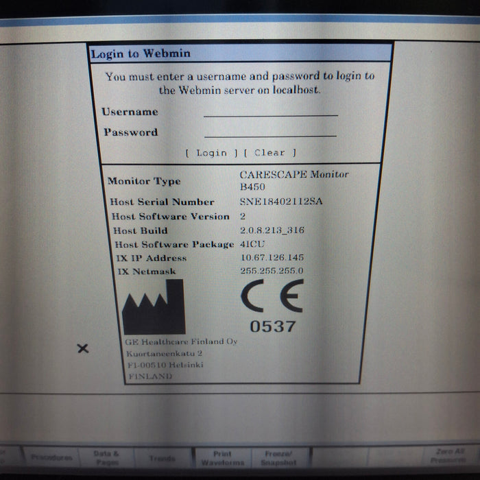 GE Healthcare GE Healthcare Carescape B450 Critical Care Patient Monitor Patient Monitors reLink Medical