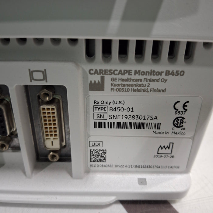 GE Healthcare GE Healthcare Carescape B450 Critical Care Patient Monitor Patient Monitors reLink Medical