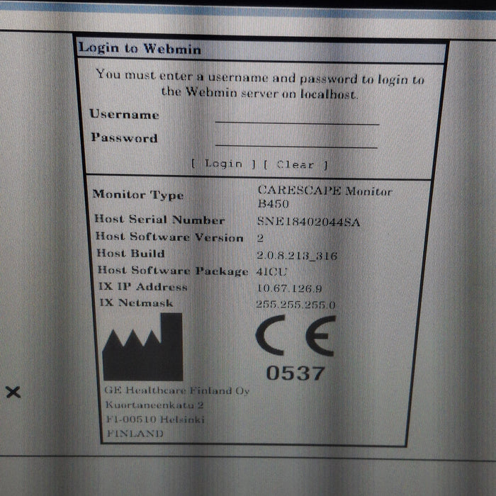 GE Healthcare GE Healthcare Carescape B450 Critical Care Patient Monitor Patient Monitors reLink Medical
