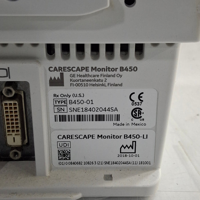 GE Healthcare GE Healthcare Carescape B450 Critical Care Patient Monitor Patient Monitors reLink Medical