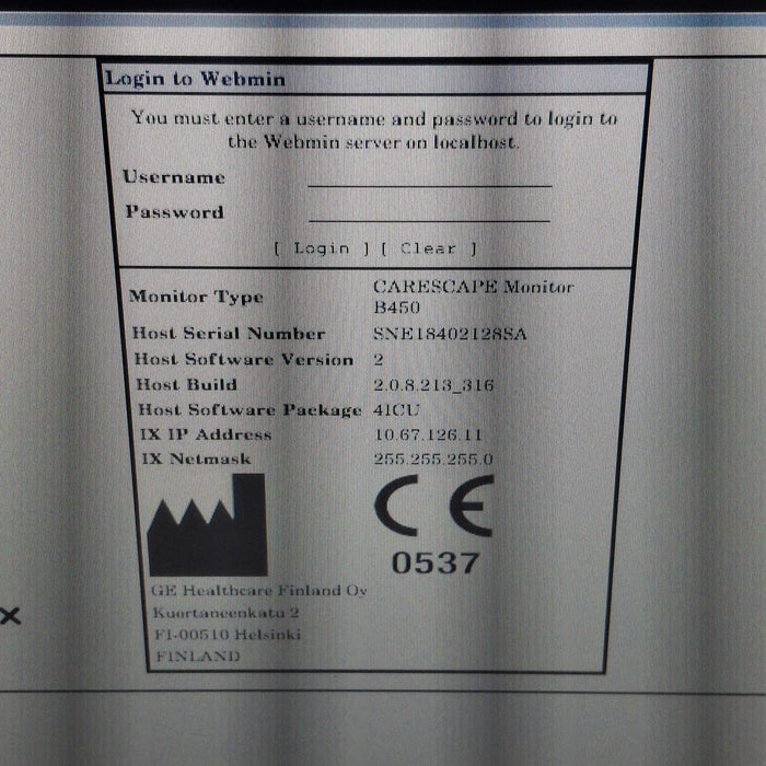 GE Healthcare GE Healthcare Carescape B450 Critical Care Patient Monitor Patient Monitors reLink Medical