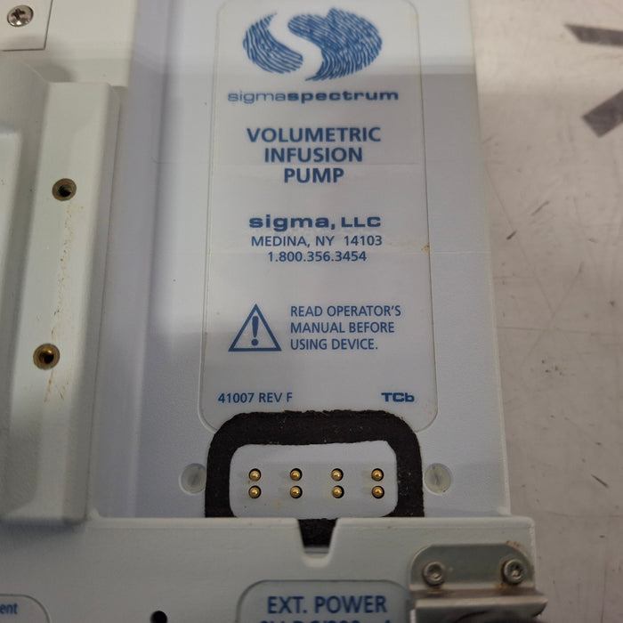 Baxter Sigma Spectrum 6.05.14 with B/G Battery Infusion Pump