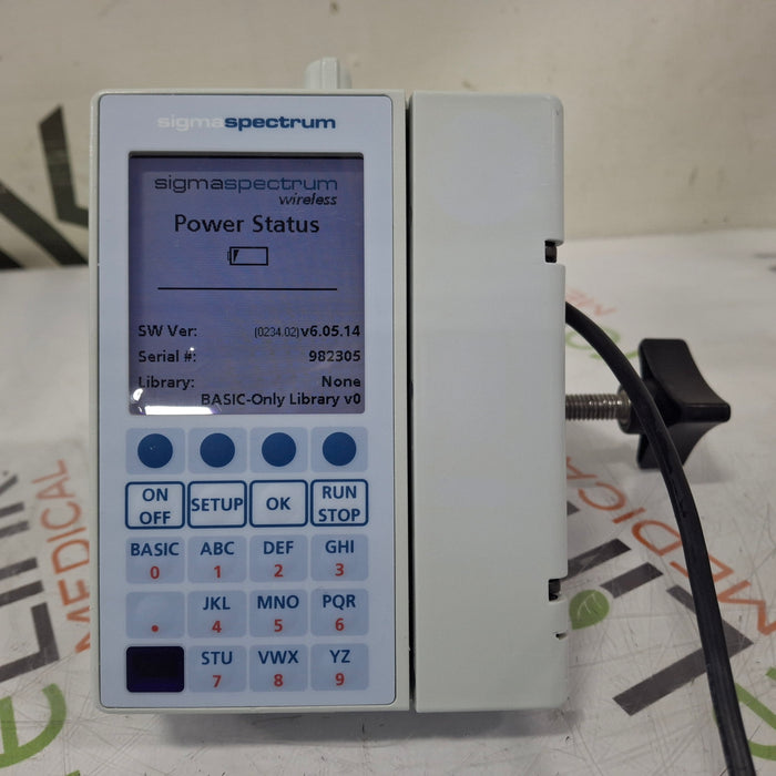 Baxter Sigma Spectrum 6.05.14 with B/G Battery Infusion Pump