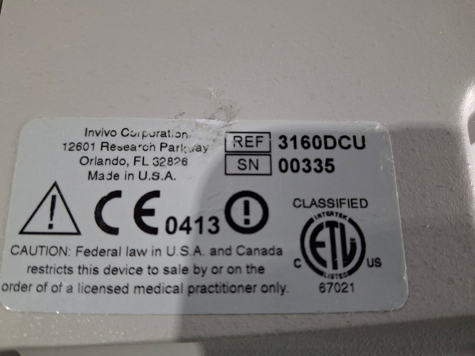 Invivo MDE Precess MRI 3160 DCU Patient Monitoring System w/ Charging Cart