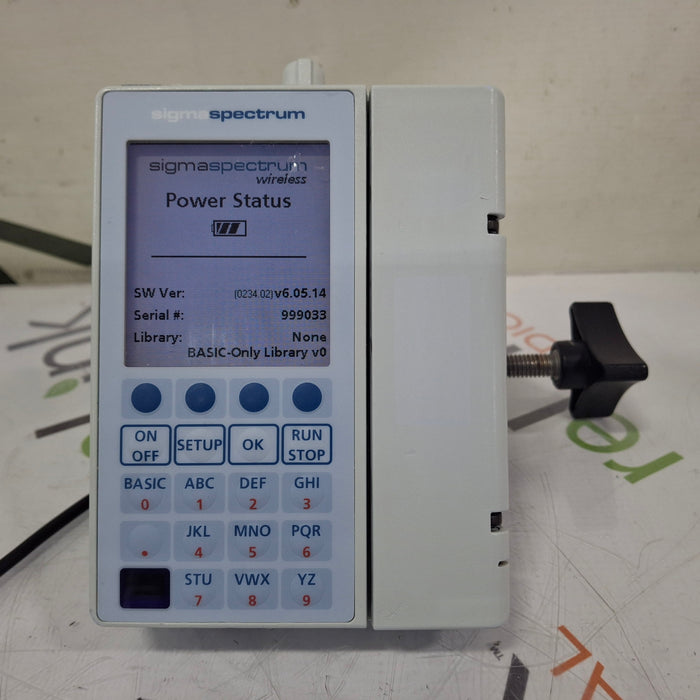 Baxter Sigma Spectrum 6.05.14 with B/G Battery Infusion Pump