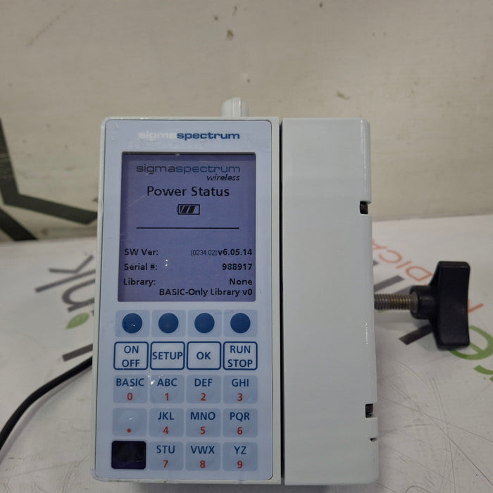 Baxter Sigma Spectrum 6.05.14 with B/G Battery Infusion Pump