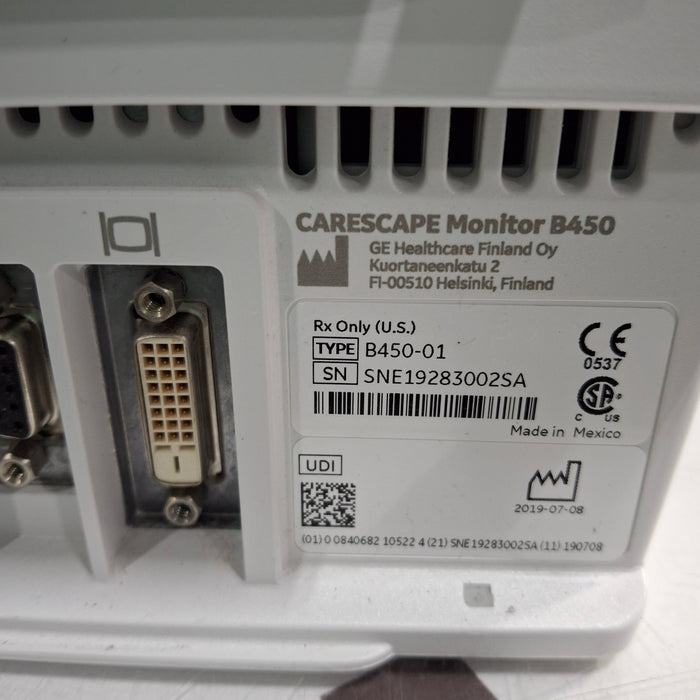 GE Healthcare GE Healthcare Carescape B450 Patient Monitor Patient Monitors reLink Medical