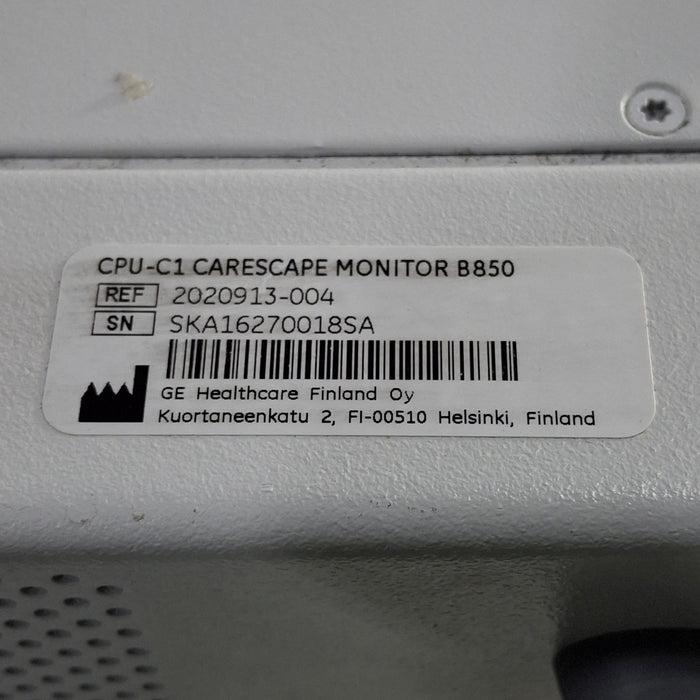 GE Healthcare Carescape B850 CPU Assy