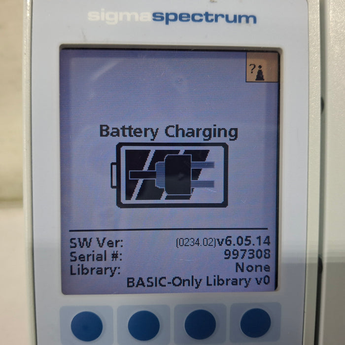 Baxter Sigma Spectrum 6.05.14 with B/G Battery Infusion Pump