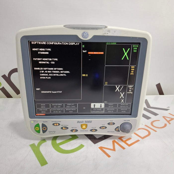 GE Healthcare Dash 5000 - Masimo SpO2 Patient Monitor