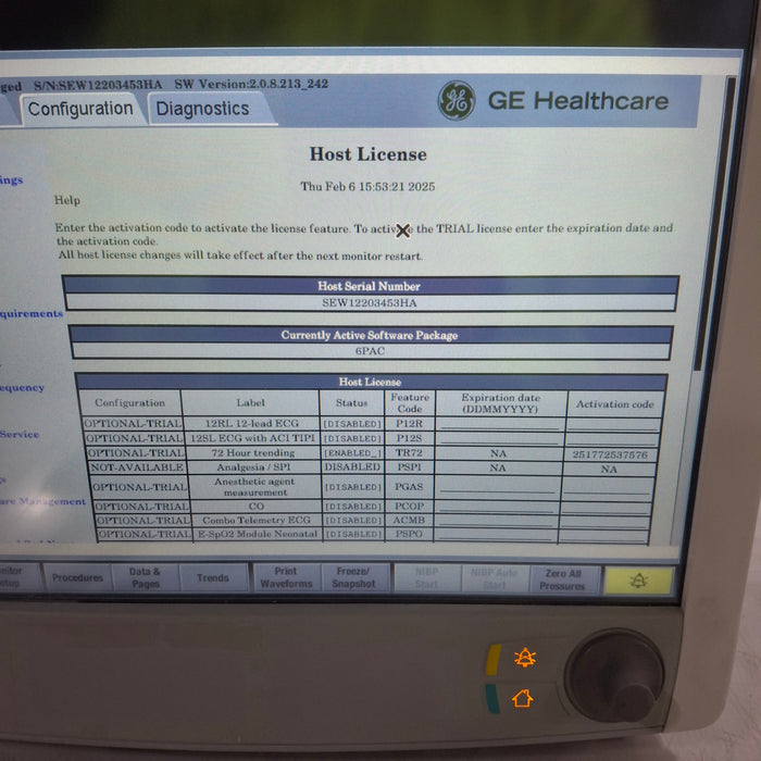 GE Healthcare Carescape B650 Patient Monitor