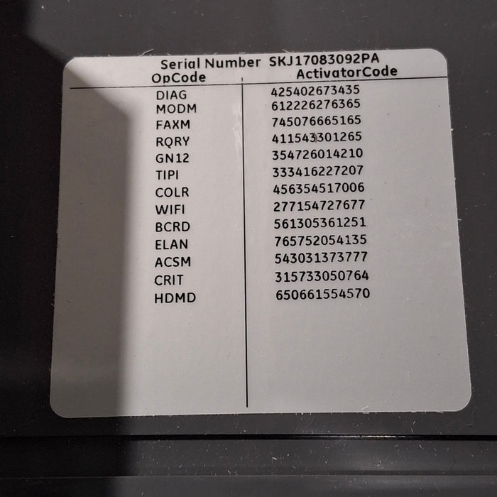 GE Healthcare MAC 5500 HD ECG without CAM Module