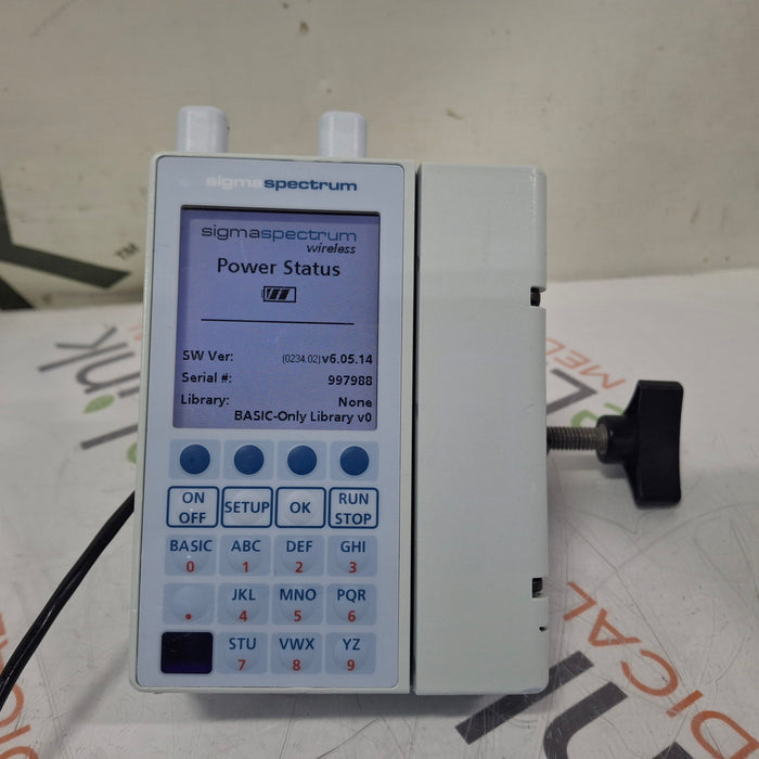 Baxter Sigma Spectrum 6.05.14 with A/B/G/N Battery Infusion Pump