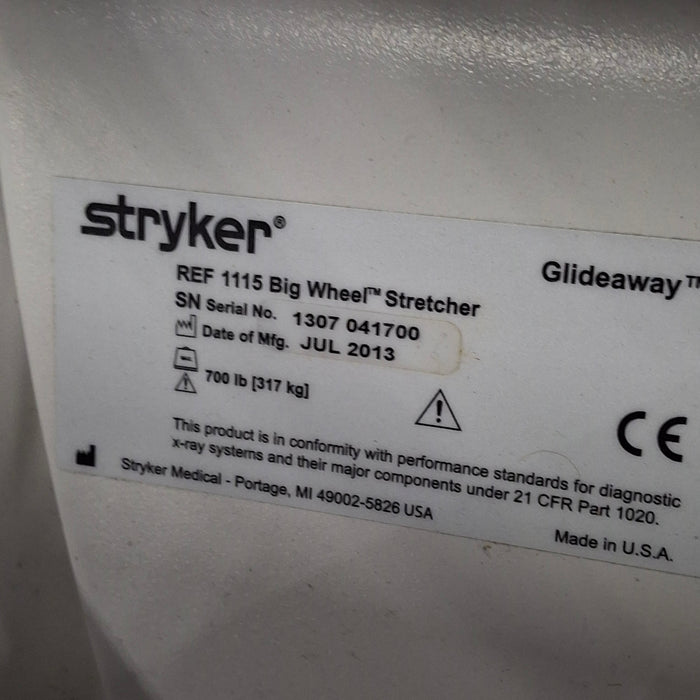 Stryker Stryker 1115 Big Wheel Glideaway Stretcher Beds & Stretchers reLink Medical