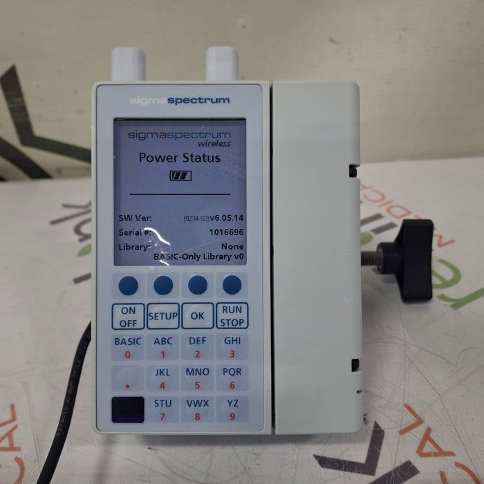 Baxter Sigma Spectrum 6.05.14 with A/B/G/N Battery Infusion Pump