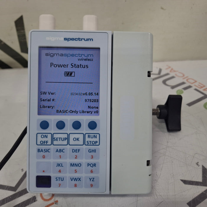 Baxter Sigma Spectrum 6.05.14 with A/B/G/N Battery Infusion Pump