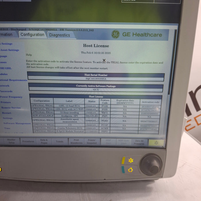 GE Healthcare Carescape B650 Patient Monitor