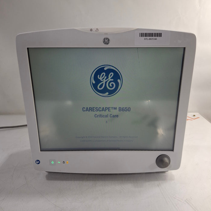 GE Healthcare GE Healthcare Carescape B650 Patient Monitor Patient Monitors reLink Medical