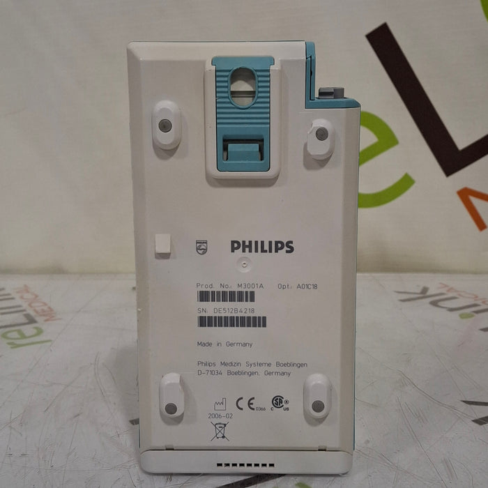 Philips M3001A-A01C18 Fast SpO2, NIBP, 12 lead ECG, Temp, IBP MMS Module