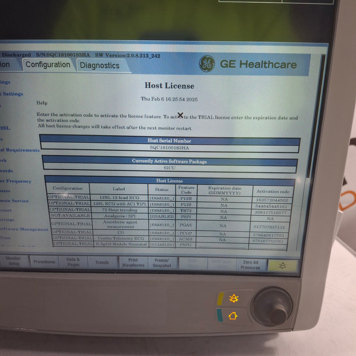 GE Healthcare Carescape B650 Patient Monitor