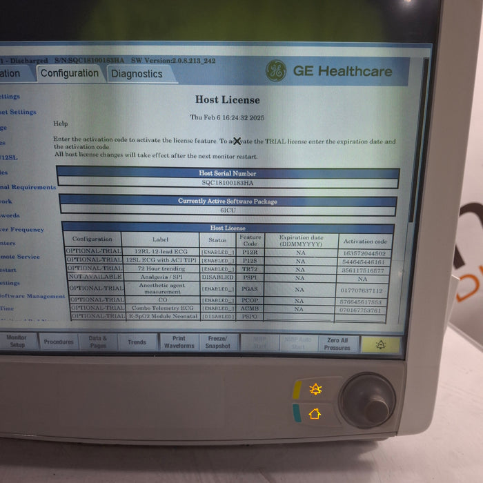 GE Healthcare Carescape B650 Patient Monitor