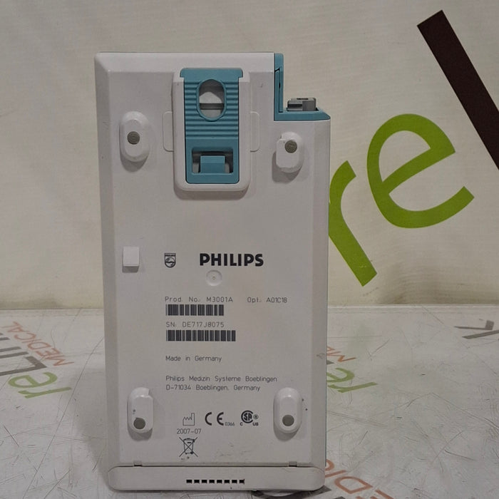 Philips M3001A-A01C18 Fast SpO2, NIBP, 12 lead ECG, Temp, IBP MMS Module