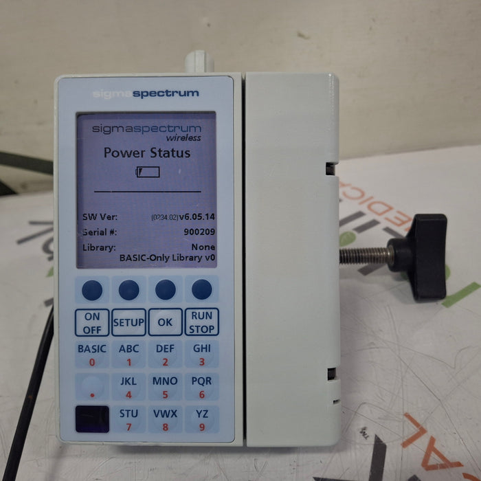 Baxter Sigma Spectrum 6.05.14 with B/G Battery Infusion Pump