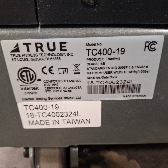 True Fitness TC400-19 Treadmill