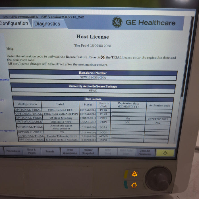 GE Healthcare Carescape B650 Patient Monitor