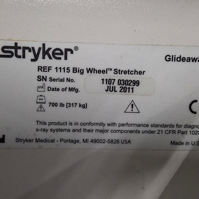 Stryker Stryker 1115 Big Wheel Glideaway Stretcher Beds & Stretchers reLink Medical